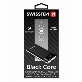 SW BLACK CORE POWER BANK 30000 mAh