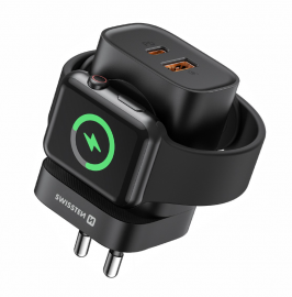 SW SÍŤOVÝ ADAPTÉR 1xUSB-A, 1xUSB-C a  iWatch