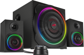 SL-830100-BK GRAVITY CARBON RGB 2.1 Subwoofer System, black