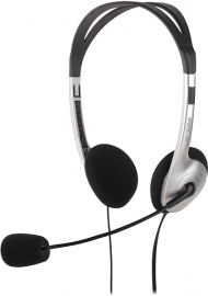 SL-8720-SV MAIA Stereo Headset, black-silver