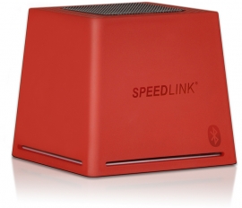 SL-8904-RD CUBID Portable Speaker - Bluetooth, red